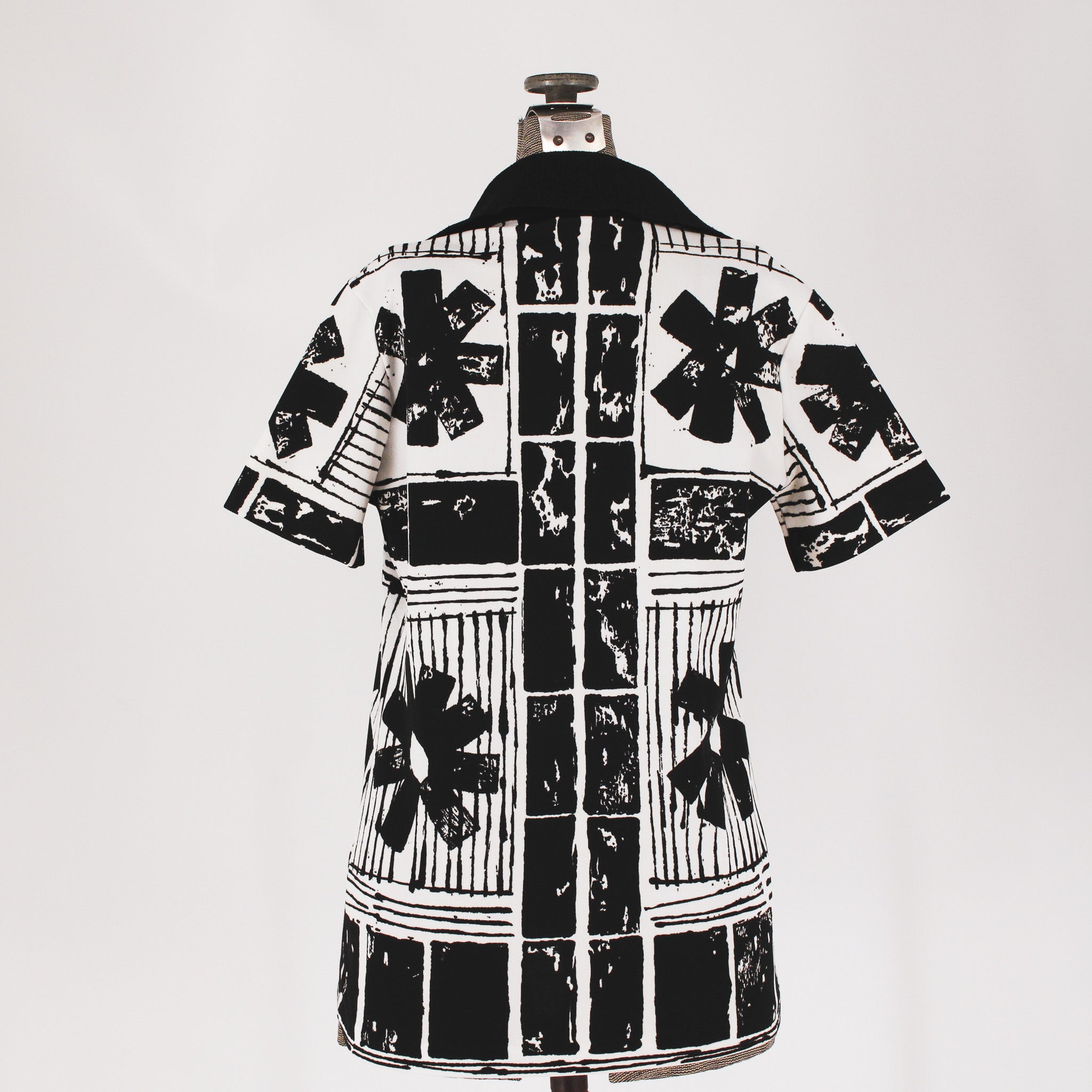 mod print zip top - back