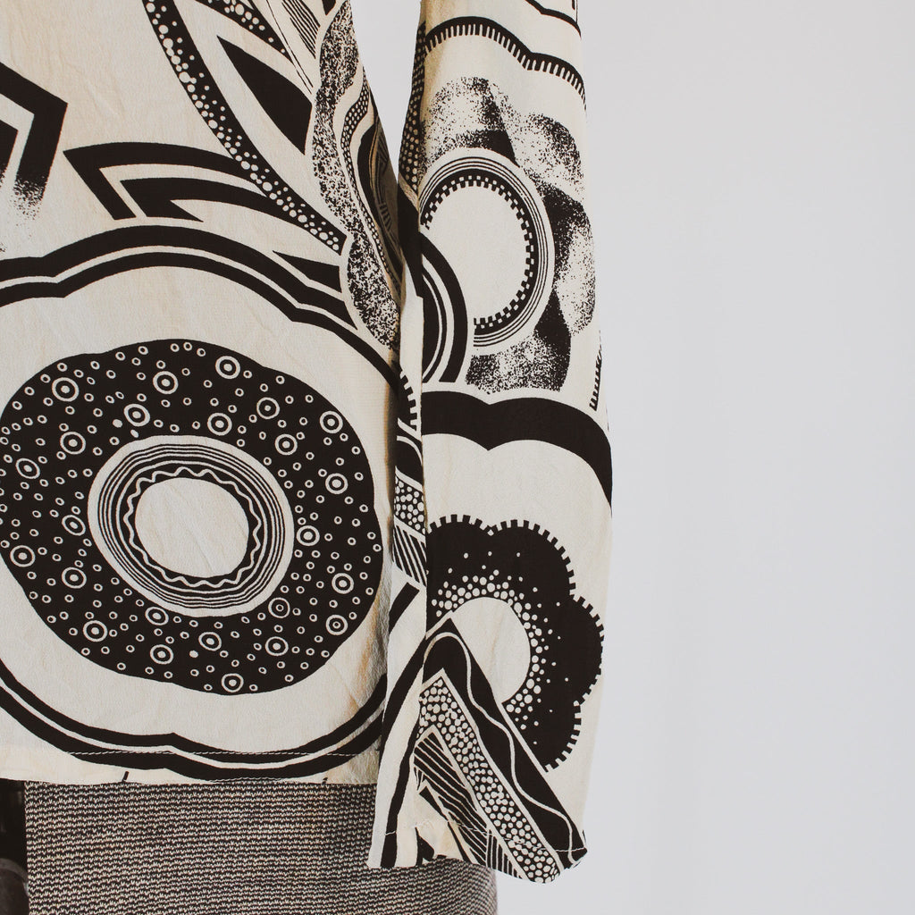 90s gianni versace print detail