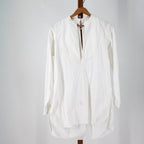 antique paris dress bib-front cotton shirt, front