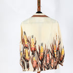 70s vera neumann corn print shirt - back