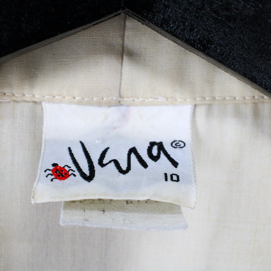 vera ladybug label, size 10