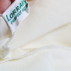 60s/70s vintage lorraine white sheer lace short robe