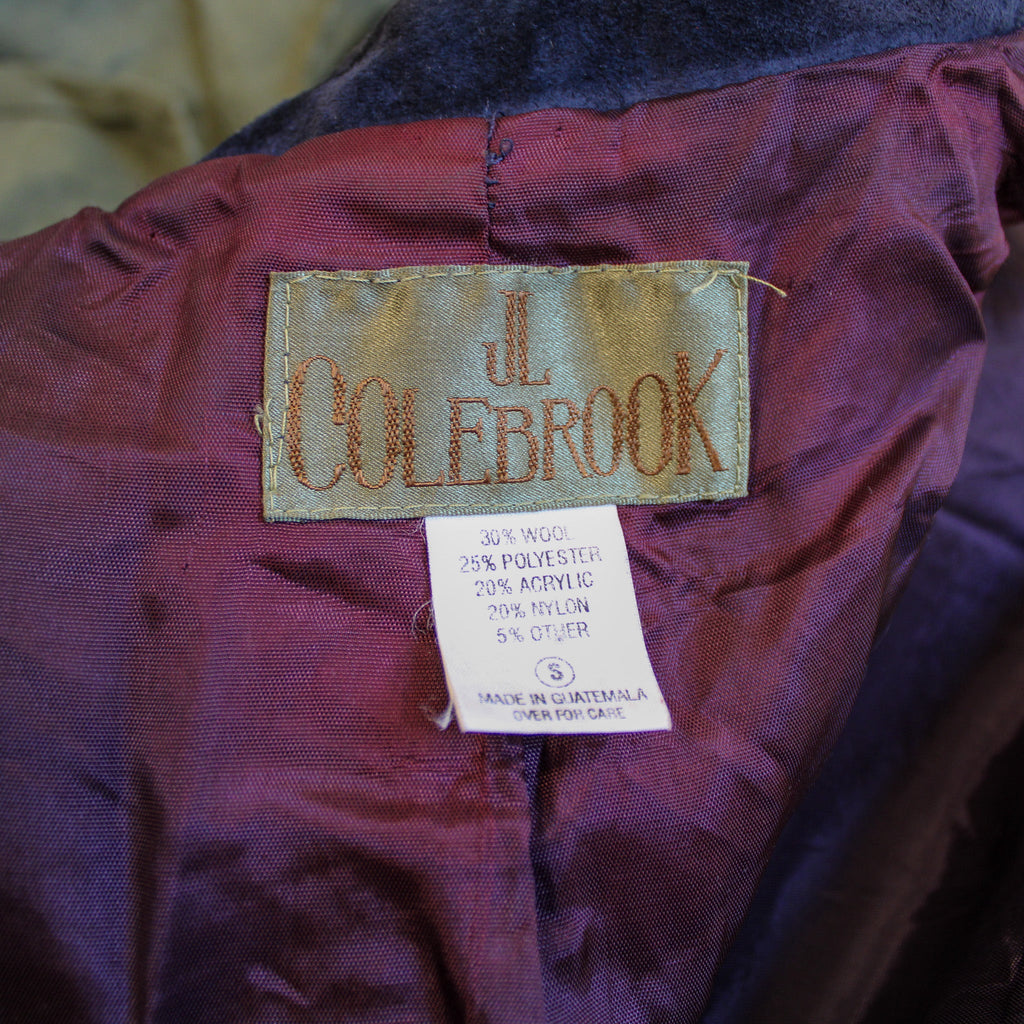 Front on model, JL Colebrook blazer with suede collar