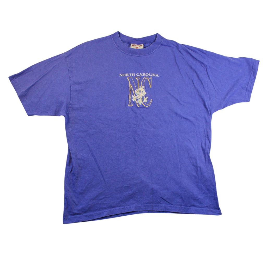 Front view NC embroidered tee