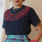 90s chili pepper necklace vintage tee