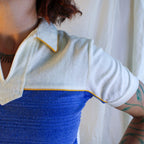 Detail of collar and neckline