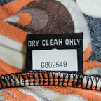 y2k tibi 100% silk stretch psychedelic mini dress