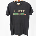 gucci vintage logo washed cotton tee - front
