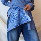 60s scarf or bandana – 'the avian' small-batch 60s harwood steiger print