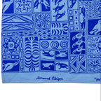 60s scarf or bandana – 'the avian' small-batch 60s harwood steiger print