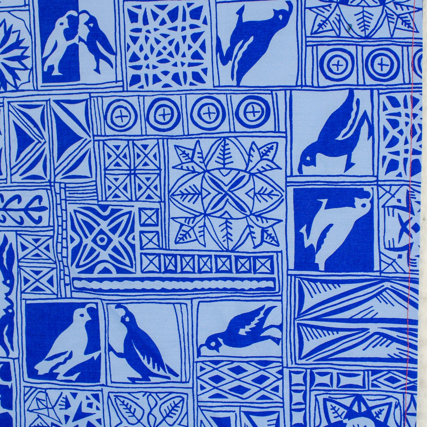 60s scarf or bandana – 'the avian' small-batch 60s harwood steiger print