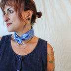 60s scarf or bandana – 'the avian' small-batch 60s harwood steiger print