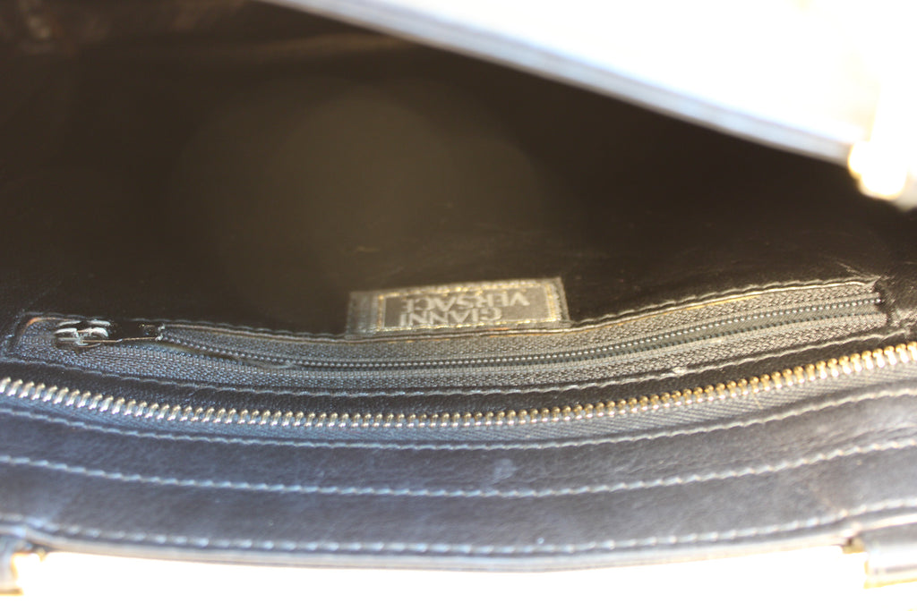 90s RARE gianni versace medusa chain shoulder bag