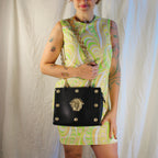 90s RARE gianni versace medusa chain shoulder bag