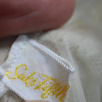 Saks Fifth Avenue ivory lace yoke nylon robe