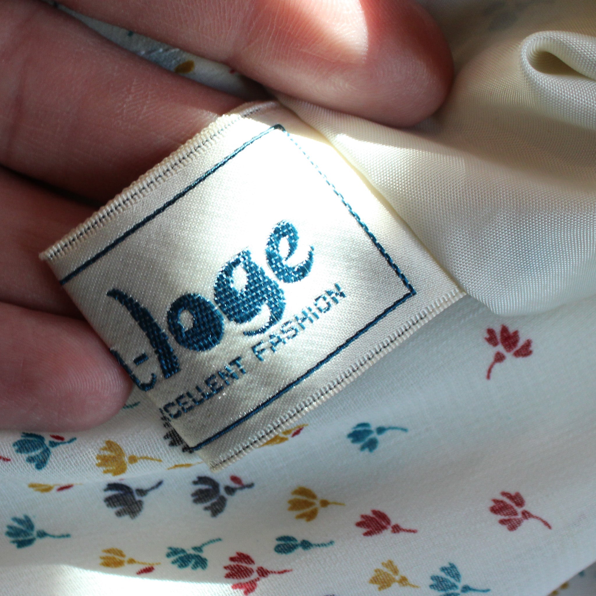 late 70s japanese deloge floral chiffon dress - image 1