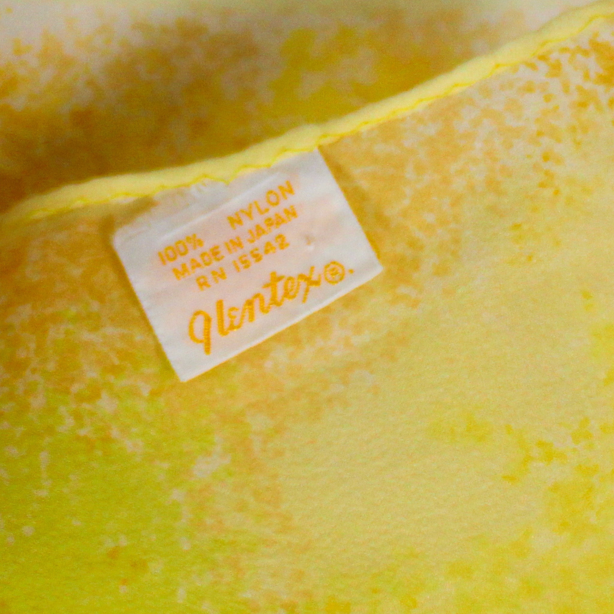 70s glentex lemon floral nylon scarf – os – image 5