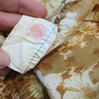 70s yellow floral mode o’day california shirtdress, image 1